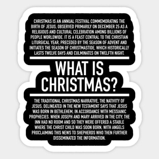 Christmas Defined Sticker